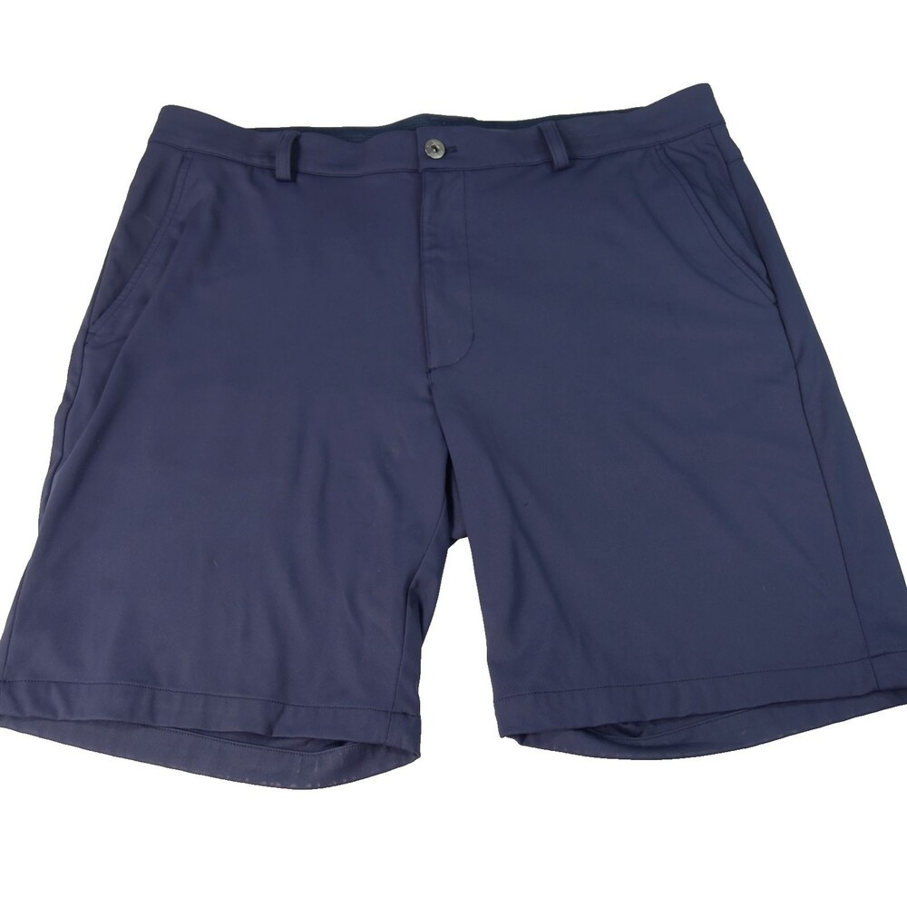 Greg Norman Men's Size 38 Microlux  Golf Shorts Navy Performance